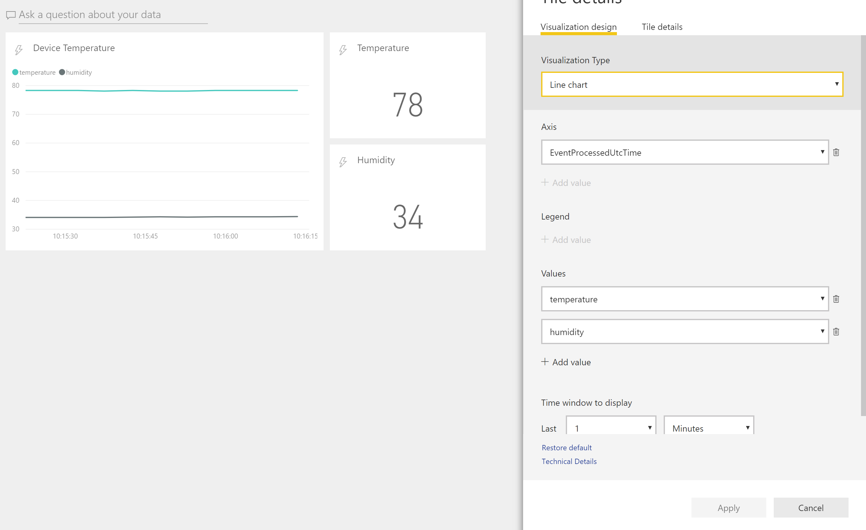 Power BI Dashboard Config