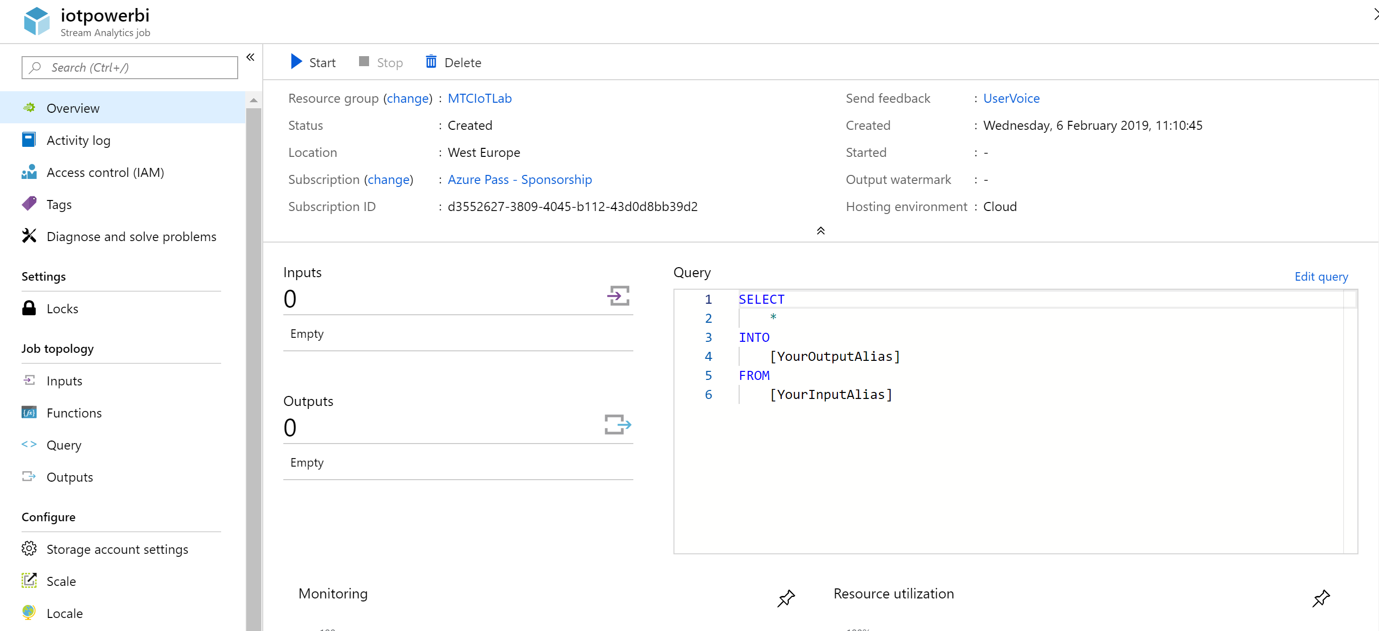 Stream Analytics Dashboard