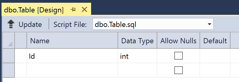 SQL Table Designer